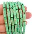 Jaspis cesarski pastelowy zielony patyczek ok. 4x13mm