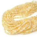 Opal etiopski żółty oponka gładka stopniowana ok. 3,7-4,5x1-3mm