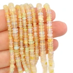 Opal etiopski żółty oponka gładka stopniowana ok. 3,7-4,5x1-3mm