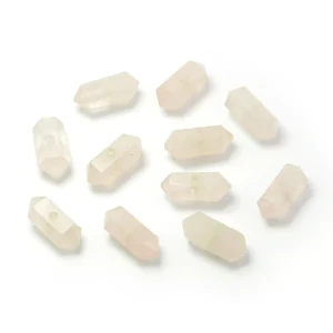 Kwarc różowy sopelek ok. 5x12mm