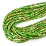 Jaspis cesarski jasny zielony patyczek ok. 4,5x13mm