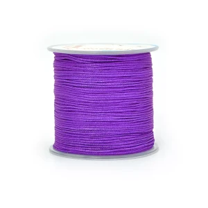 Sznurek do makramy fioletowy ok. 0,8mm [szpula ok. 100m]