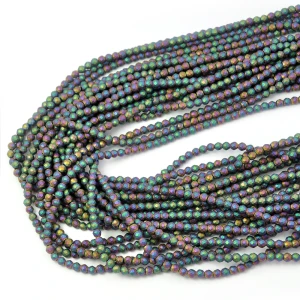 Hematyt multikolor kula matowa fasetowana ok. 3mm