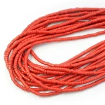 Howlit syntetyczny czerwony talarek ok. 4x2-2,5mm