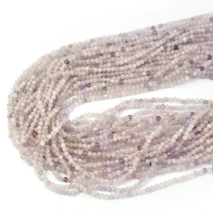 Kwarc lawendowy kula fasetowana ok. 2,7mm