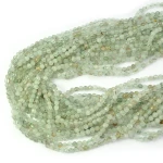 Kwarc jasny zielony kula fasetowana ok. 3,7mm