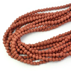 Lawa wulkaniczna ceglana kula ok. 6mm