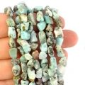 Larimar błękitno brązowy bryła nieregularna  ok. 7-11x5-7mm