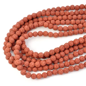 Lawa wulkaniczna ceglana kula ok. 8mm 