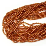 Granat hessonit kula fasetowana ok. 3mm