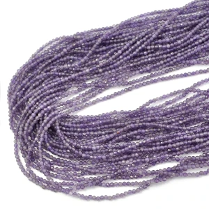 Ametyst jasny kula fasetowana ok. 2,2mm