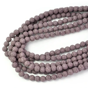 Lawa wulkaniczna wrzosowa kula ok. 8mm 