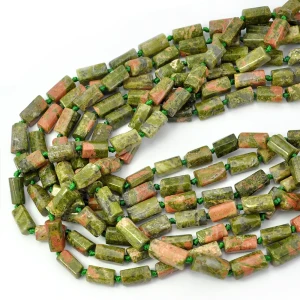 Unakit walec nieregularny ok. 12-14x6-7mm