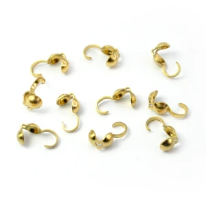 Łapacze ok. 6,5x3mm [stal szlachetna, kolor złoty PVD] 10szt.