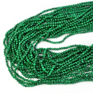 Malachit syntetyczny kula fasetowana ok. 3mm