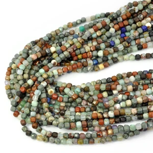 Mix kamieni 2 kostka fasetowana ok. 4mm