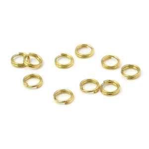 Ogniwka sprężynki PVD ok. 5mm [kolor złoty, stal szlachetna] 10 szt.
