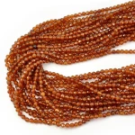 Granat hessonit kula fasetowana ok. 4mm