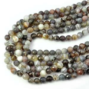 Agat botswana kula fasetowana ok. 8mm