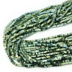 Hematyt heishi niebiesko zielony ok. 3x1mm