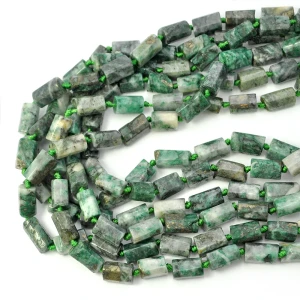 Azuryt zielony walec szlifowany ok. 11-13x6-8mm