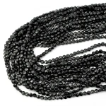 Turmalin czarny moneta fasetowana ok. 3,8mm
