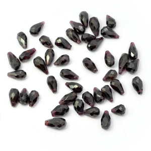 Granat Brioletka (kropla fasetowana) ok. 9-11x5-6mm