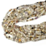 Mix kwarc kostka fasetowana ok. 5mm