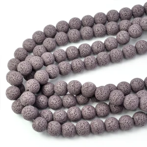 Lawa wulkaniczna wrzosowa kula ok. 14mm