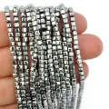 Hematyt srebrny kostka fasetowana ok. 2,5x2,5mm