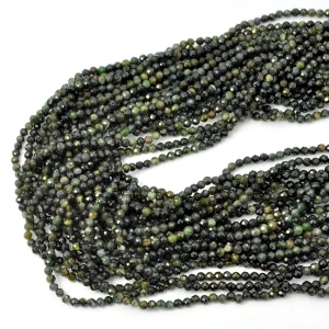 Turmalin zielony kula fasetowana ok. 3mm