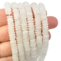 Kwarc biały oponka gładka ok. 6-7x2mm