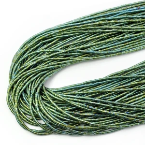Hematyt niebiesko zielony talarek ok. 2x1mm 