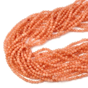 Jadeit pomarańczowy kula fasetowana ok. 3mm