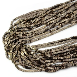 Hematyt heishi brązowy ok. 3x1mm