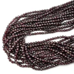 Granat kula fasetowana ok. 4,5mm