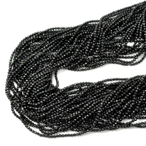 Turmalin czarny kula fasetowana ok. 2,3mm