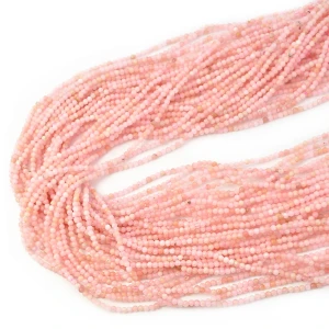 Opal różowy kula gładka ok. 2mm