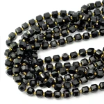 Onyks kostka fasetowana ok. 8mm 
