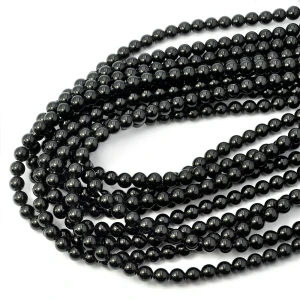 Obsydian czarny kula gładka ok. 6mm