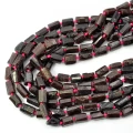 Granat walec nieregularny ok. 12-14x7-9mm