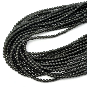 Obsydian czarny kula gładka ok. 4,5mm