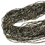 Agat brązowy kula fasetowana ok. 2mm