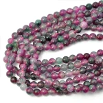 Jadeit fioletowo zielony szklisty kula gładka ok. 8mm