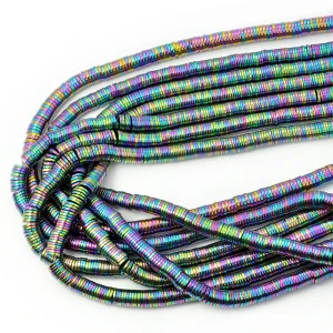 Hematyt wielokolorowy talarek ok. 6x1mm