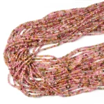 Turmalin wielokolorowy oponka fasetowana ok. 2x1,7mm 