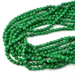 Malachit syntetyczny kula fasetowana ok. 6mm