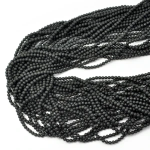 Turmalin czarny kula matowa ok. 2,4mm