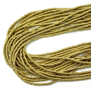 Hematyt jasne złoto oponka gładka ok. 3x1mm