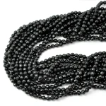 Turmalin czarny kula fasetowana 4mm